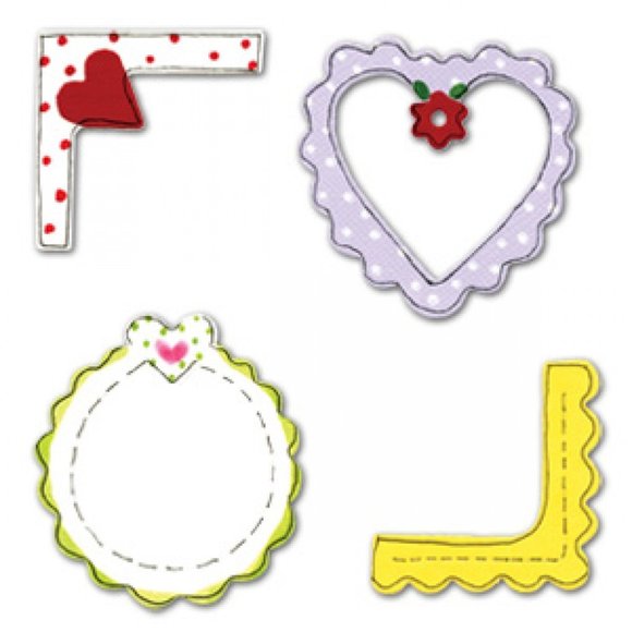 Sizzix 5 Sizzlits sets (baby#5, baby bears, baby animals, love bugs, frames) - Picture 14 of 16